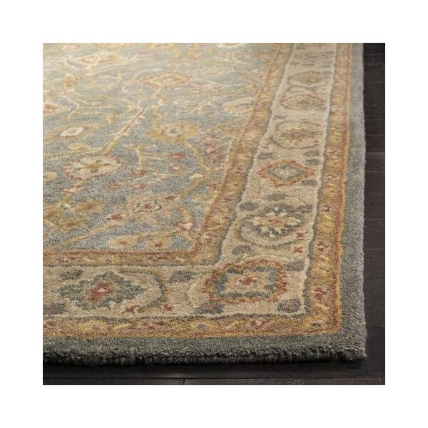Safavieh 3 x 5 ft. Accent Traditional Antiquity- Blue and Ivory Hand Tufted Rug - AT314A-3