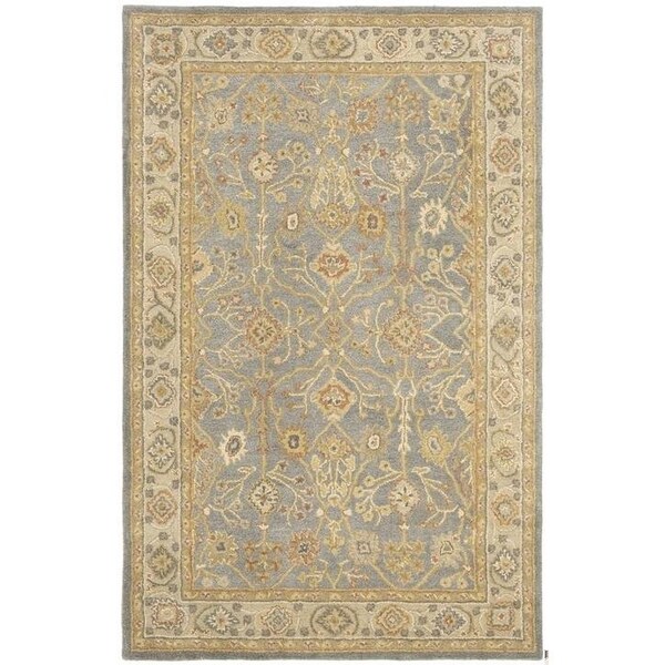 Safavieh 3 x 5 ft. Accent Traditional Antiquity- Blue and Ivory Hand Tufted Rug - AT314A-3