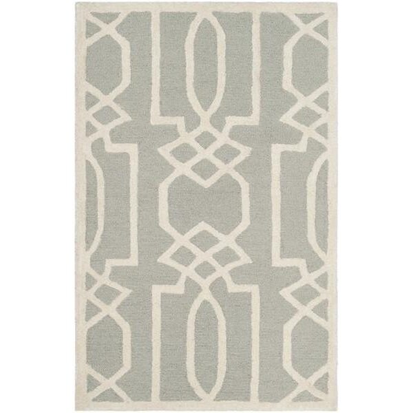 Safavieh Bella Hand Tufted Rectangle Rug, Grey and Ivory - 4 x 6 ft. - BEL138B-4