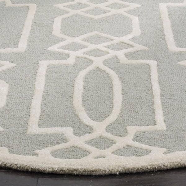 Safavieh Bella Hand Tufted Rectangle Rug, Grey and Ivory - 4 x 6 ft. - BEL138B-4
