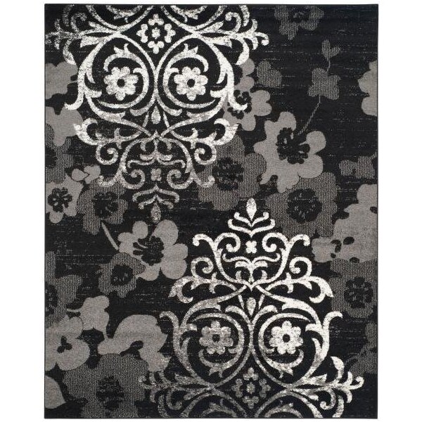 Safavieh Adirondack Power Loomed Runner Rug, Black - Silver, 2 ft. 6 in. x 10 ft. - ADR114A-210