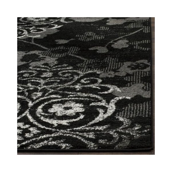 Safavieh Adirondack Power Loomed Runner Rug, Black - Silver, 2 ft. 6 in. x 10 ft. - ADR114A-210