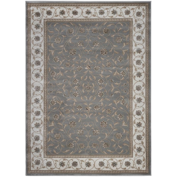 Radici Usa Radici 3743-1001-GREY 5 ft.3 x 7 ft.3 Pisa Area Rug - Grey - 3743/1001/GREY