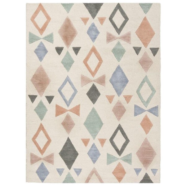 Safavieh Kids Hand Tufted Large Rectangular Area RugIvory & Multicolor 8 x 10 ft. - SFK901A-8