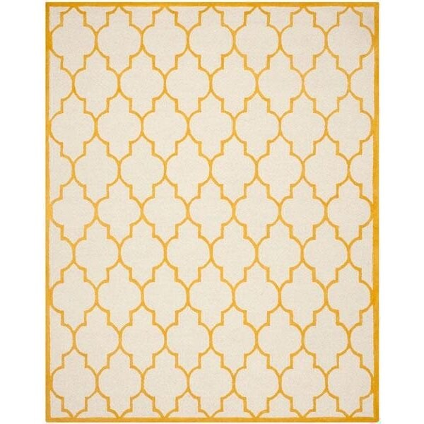 Safavieh Cambridge Hand Tufted Round RugIvory & Gold 6 x 6 ft. - CAM134U-6R