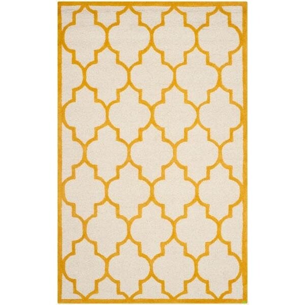 Safavieh Cambridge Hand Tufted Round RugIvory & Gold 6 x 6 ft. - CAM134U-6R