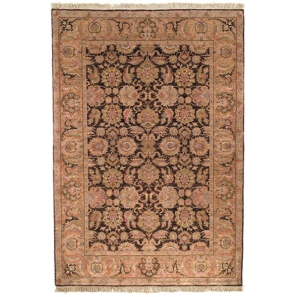 Safavieh Old World 2.5 ft. x 12 ft. Hand Knotted Runner Rug - Dark Brown-Gold - OW115B-212