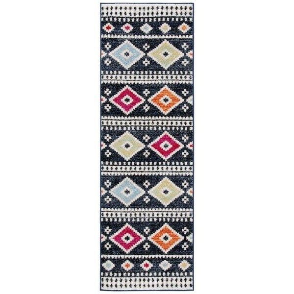 Safavieh Rectangular Adirondack Contemporary Area Rug, Black & Ivory - 3 x 5 ft. - ADR277Z-3