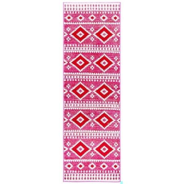 Safavieh Rectangular Adirondack Contemporary Area RugFuchsia & Ivory 9 x 12 ft. - ADR277R-9