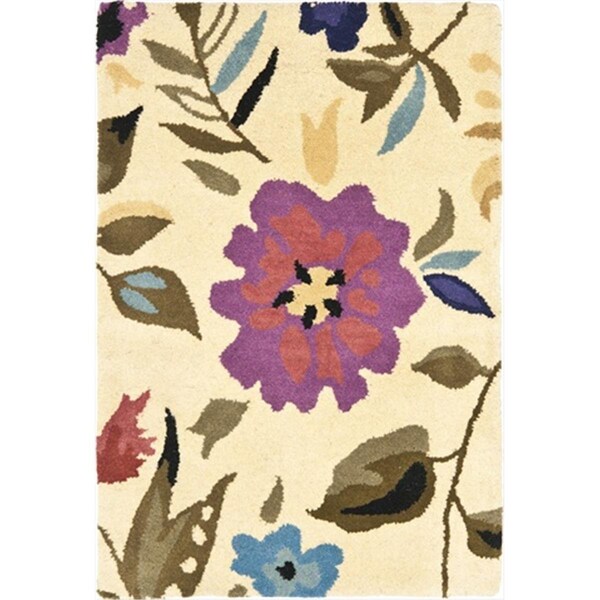 Safavieh 2 ft. 6 in. x 8 ft. Runner Contemporary Soho Ivory and Multicolor Hand Tufted Rug - SOH854A-28