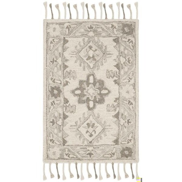 Safavieh Aspen Hand Tufted Large Rectangle RugLight Grey & Grey 8 x 10 ft. - APN120A-8