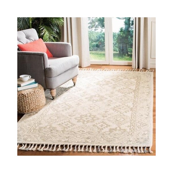 Safavieh Aspen Hand Tufted Large Rectangle RugLight Grey & Grey 8 x 10 ft. - APN120A-8