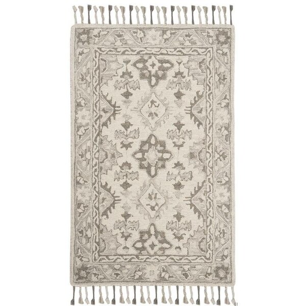 Safavieh Aspen Hand Tufted Large Rectangle RugLight Grey & Grey 8 x 10 ft. - APN120A-8