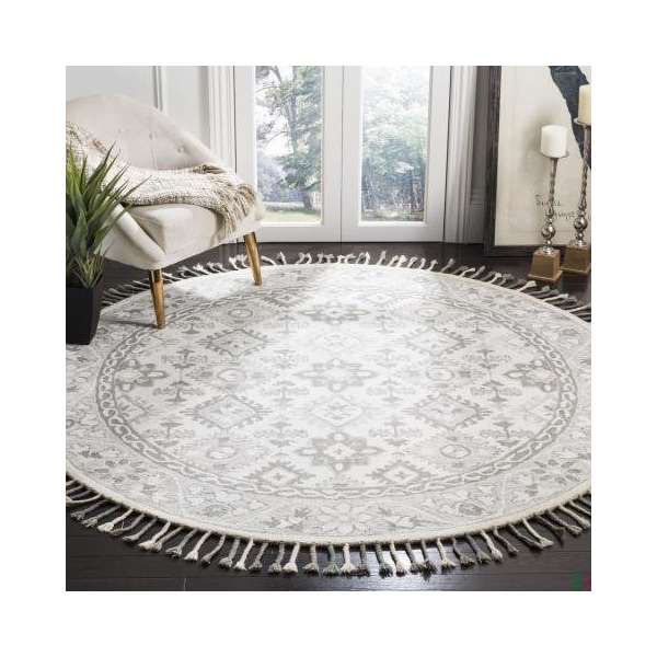 Safavieh Aspen Hand Tufted Large Rectangle RugLight Grey & Grey 8 x 10 ft. - APN120A-8