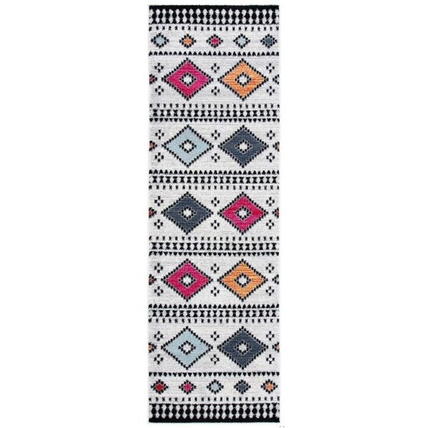 Safavieh Rectangular Adirondack Contemporary Area RugLight Grey & Black 3 x 5 ft. - ADR279F-3