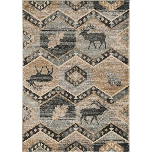 Homeroots 39 x 63 in. Seafoam Polypropylene Rug - 374421