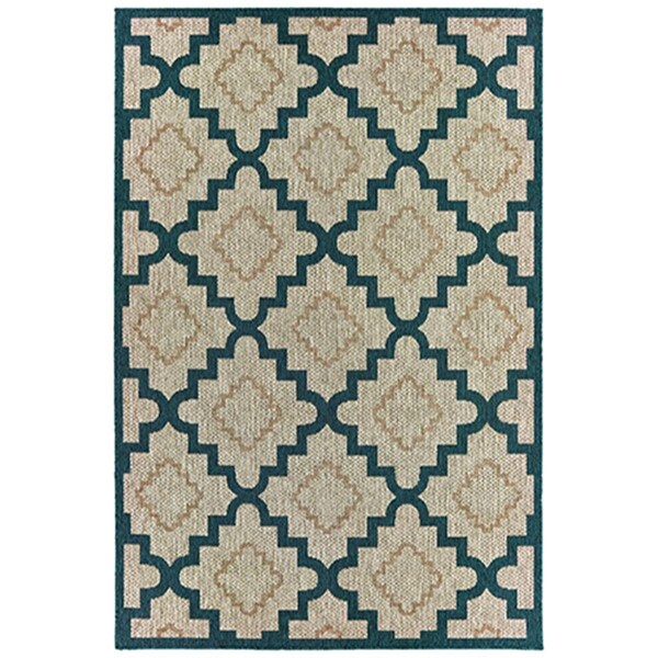 Oriental Weavers 3 ft. 3 in. x 5 ft. Latitude Rectangular Area Rug Grey - L804I3100152ST