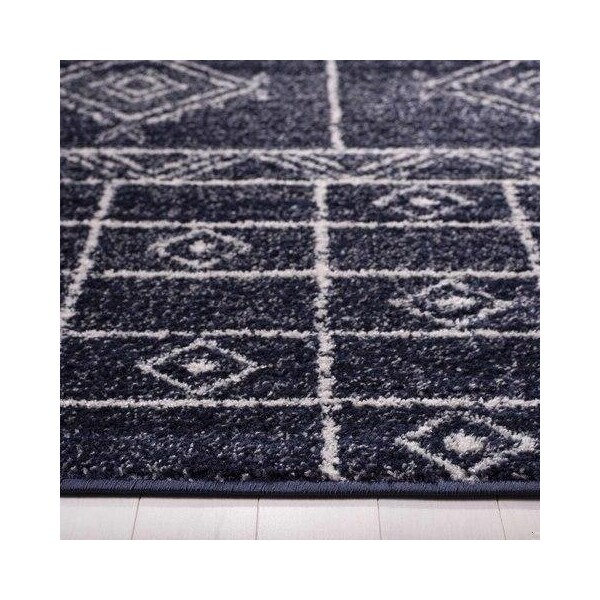 Safavieh Adirondack Bohemian Rectangle Machine-Made RugsNavy & Silver 3 x 5 ft. - ADR206N-3