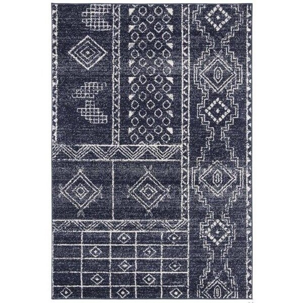Safavieh Adirondack Bohemian Rectangle Machine-Made RugsNavy & Silver 3 x 5 ft. - ADR206N-3