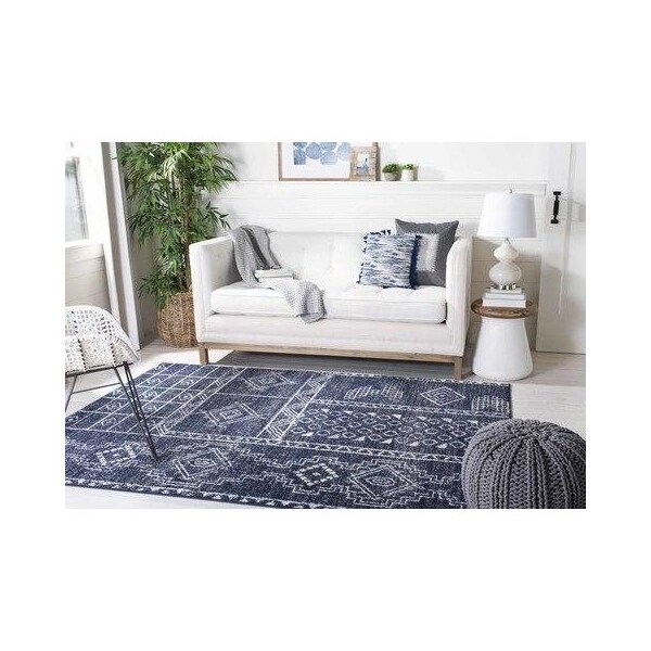 Safavieh Adirondack Bohemian Rectangle Machine-Made RugsNavy & Silver 3 x 5 ft. - ADR206N-3
