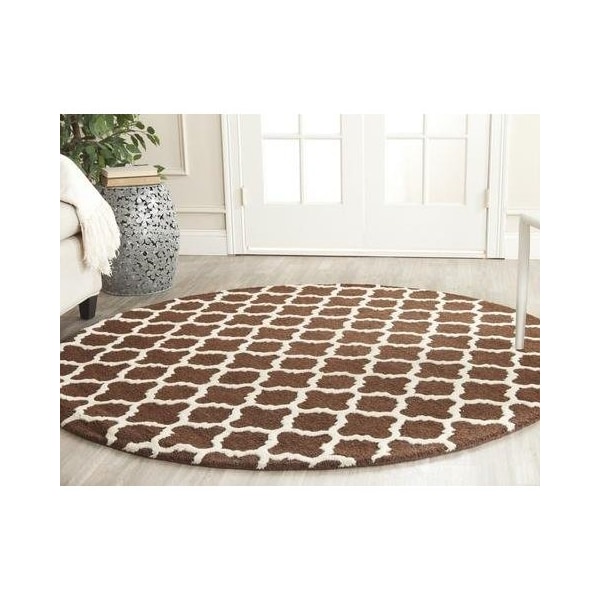 Safavieh Cambridge Medium Rectangle Rugs, Dark Brown and Ivory - 4 x 6 ft. - CAM130H-4