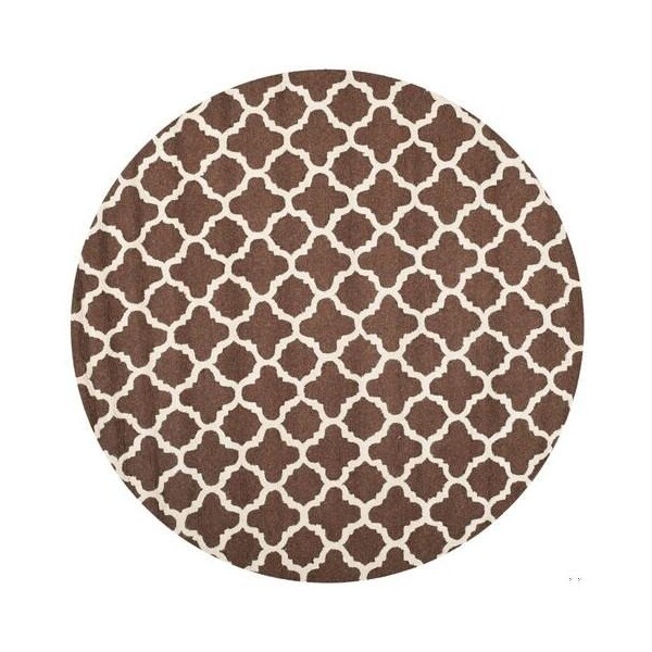 Safavieh Cambridge Medium Rectangle Rugs, Dark Brown and Ivory - 4 x 6 ft. - CAM130H-4