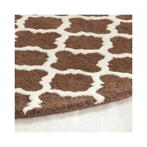 Safavieh Cambridge Medium Rectangle Rugs, Dark Brown and Ivory - 4 x 6 ft. - CAM130H-4