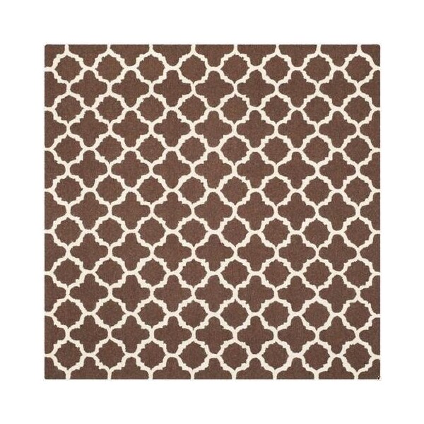 Safavieh Cambridge Medium Rectangle Rugs, Dark Brown and Ivory - 4 x 6 ft. - CAM130H-4
