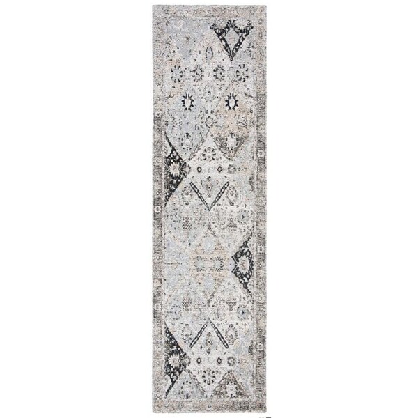 Safavieh 5 x 8 ft. Classic Vintage Rectangle Power Loomed Area RugIvory & Silver - CLV871A-5