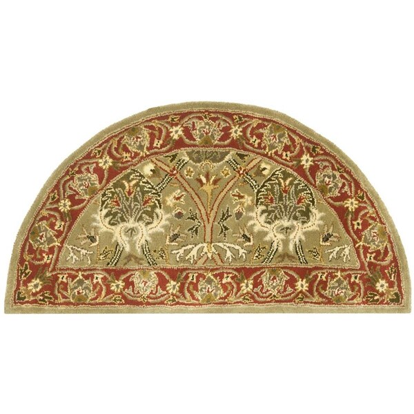 Safavieh 2 x 4 ft. Persian Legend Hand Tufted Rectangle Area RugLight Green & Rust - PL819B-24HM