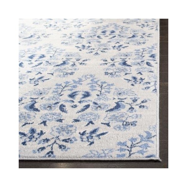 Safavieh 4 x 6 ft. Brentwood Rectangle Power-Loomed Rug Cream & Blue - BNT856D-4