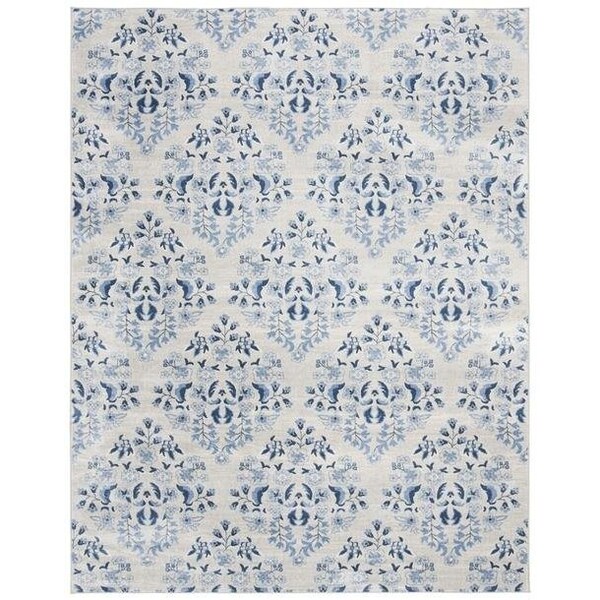 Safavieh 4 x 6 ft. Brentwood Rectangle Power-Loomed Rug Cream & Blue - BNT856D-4