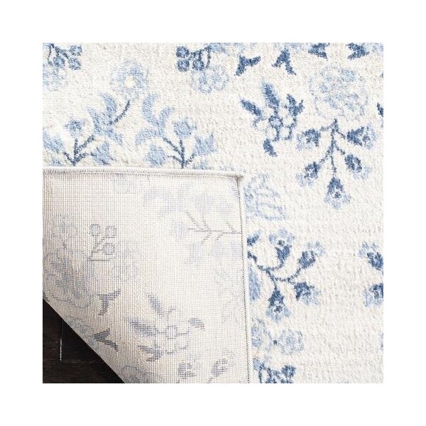 Safavieh 4 x 6 ft. Brentwood Rectangle Power-Loomed Rug Cream & Blue - BNT856D-4