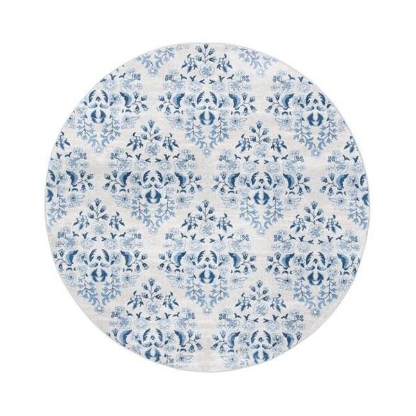 Safavieh 4 x 6 ft. Brentwood Rectangle Power-Loomed Rug Cream & Blue - BNT856D-4
