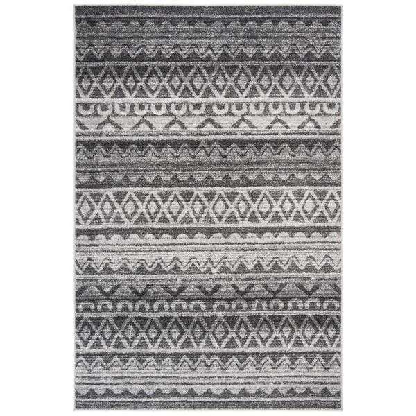 Safavieh 2 ft.-6 in. x 10 ft. Runner Adirondack Power Loomed RugIvory & Charcoal - ADR119N-210