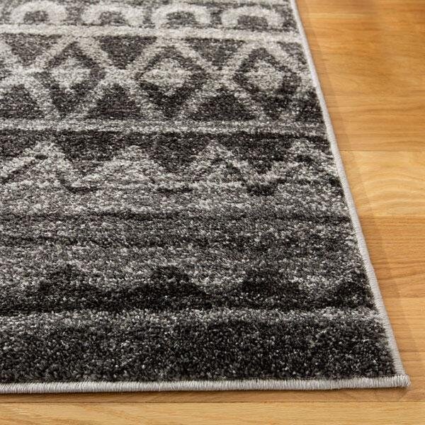 Safavieh 2 ft.-6 in. x 10 ft. Runner Adirondack Power Loomed RugIvory & Charcoal - ADR119N-210
