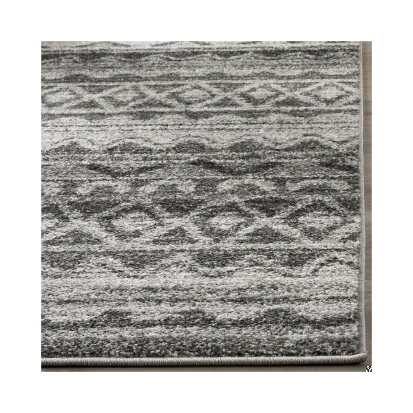 Safavieh 2 ft.-6 in. x 10 ft. Runner Adirondack Power Loomed RugIvory & Charcoal - ADR119N-210