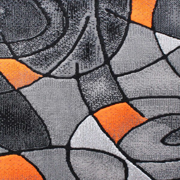 Flash Furniture Orange 2' x 3' Abstract Style Accent Rug - ACD-RGTRZ860-23-OR-GG