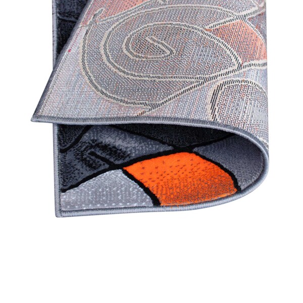 Flash Furniture Orange 2' x 3' Abstract Style Accent Rug - ACD-RGTRZ860-23-OR-GG