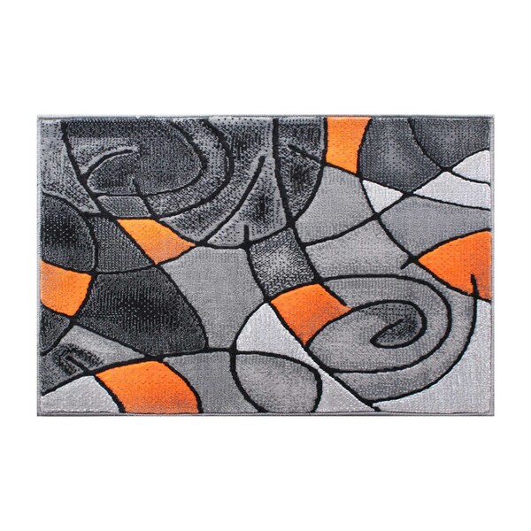 Flash Furniture Orange 2' x 3' Abstract Style Accent Rug - ACD-RGTRZ860-23-OR-GG