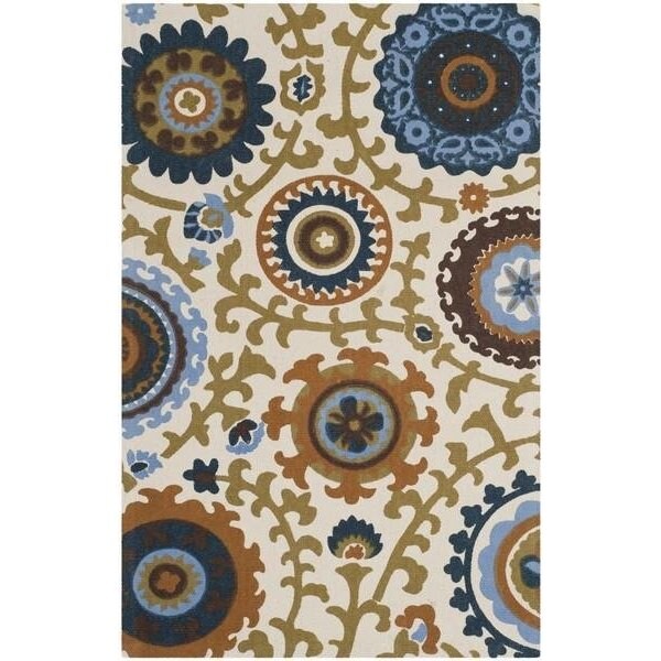 Safavieh Cedar Brook Hand Loomed Runner Rug, Ivory - Blue, 2 ft. 3 in. x 3 ft. 9 in. - CDR144D-24