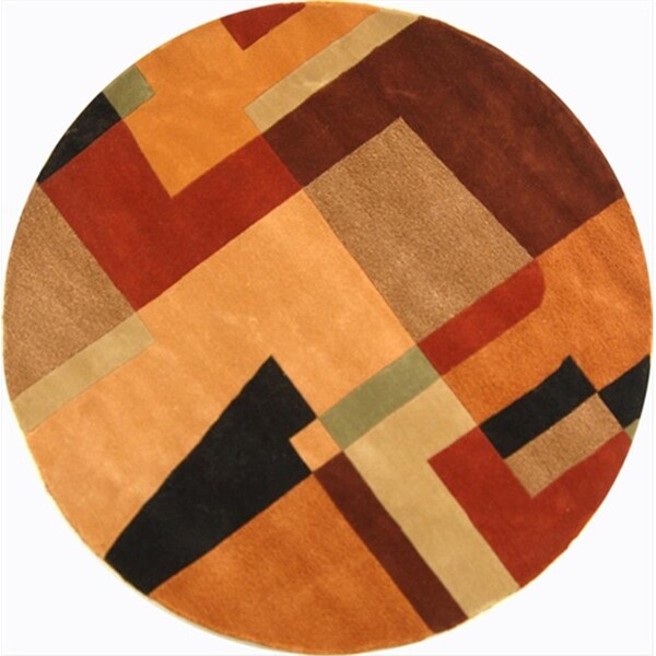 Safavieh 5 ft. 9 in. x 5 ft. 9 in. Round Contemporary Rodeo Drive Assorted Color Hand Tufted Rug - RD868A-6R