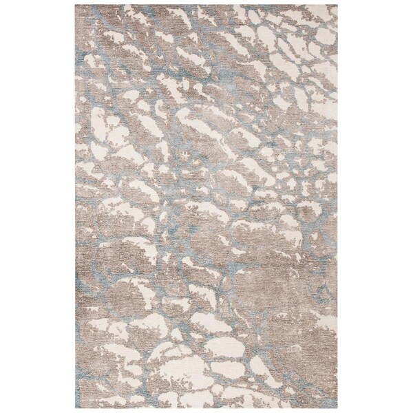 Safavieh 4 x 6 ft. Restoration Vintage Rectanglar Handmade Wool Rug Light Brown & Ivory - RVT112T-4