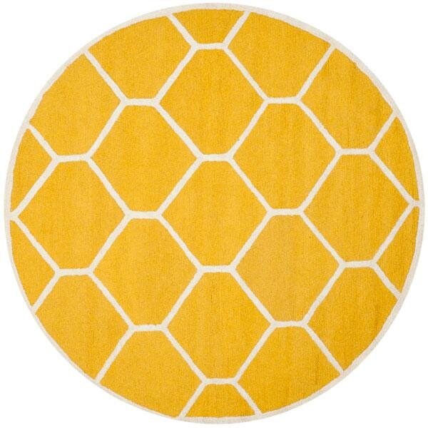 Safavieh Cambridge Medium Rectangle Rugs, Gold and Ivory - 4 x 6 ft. - CAM144Q-4