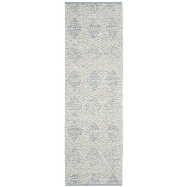 Safavieh Montauk Hand Woven Runner Rug, Light Blue - 2 ft.-3 in. x 7 ft. - MTK822B-27