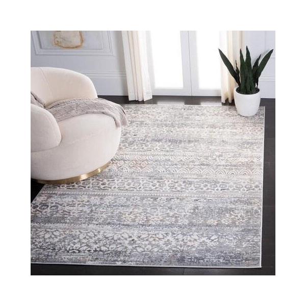 Safavieh 9 x 12 ft. Amelia Rectangle Area RugGrey & Gold - ALA484H-9