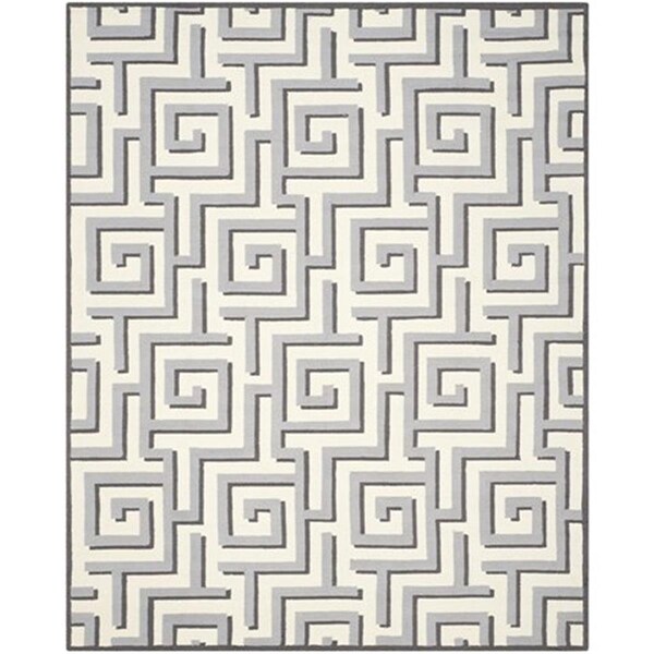Safavieh Four Seasons Hand Hooked Rectangle Rug- Ivory - Grey- 3 ft. 6 in. x 5 ft. 6 in. - FRS240M-4
