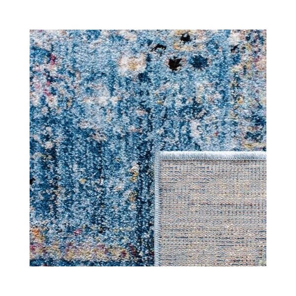 Safavieh 8 x 10 ft. Bristol Polyester Rectangle RugBlue & Light Grey - BTL369C-8