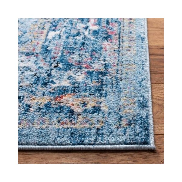 Safavieh 8 x 10 ft. Bristol Polyester Rectangle RugBlue & Light Grey - BTL369C-8