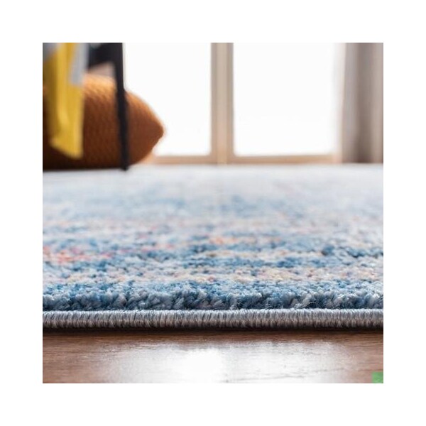 Safavieh 8 x 10 ft. Bristol Polyester Rectangle RugBlue & Light Grey - BTL369C-8